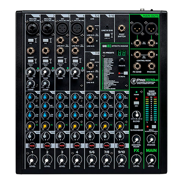 Mixer Mackie PROFX 10v3 con Efectos y USB - GOmusic.cl