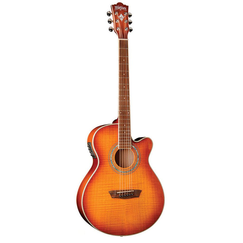Guitarra Electroacústica Washburn EA 15ITB Color Orange - GOmusic.cl