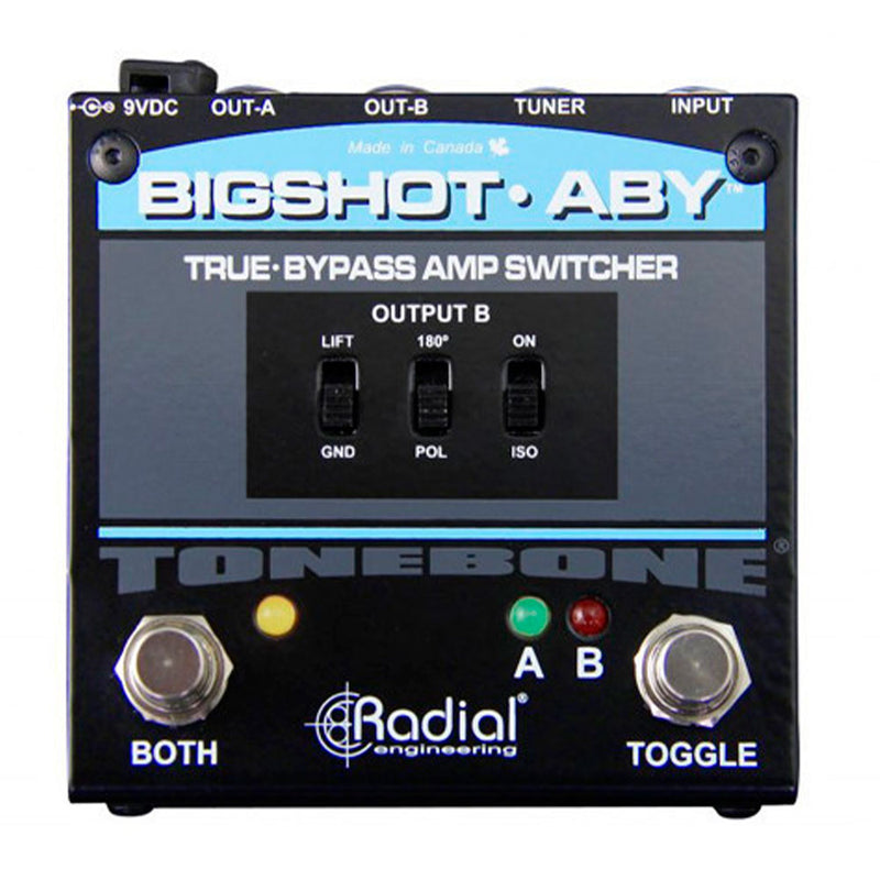 Pedal Switch 1 In - 2 Out Guitarra - Bajo Radial BIGSHOT ABY - GOmusic.cl