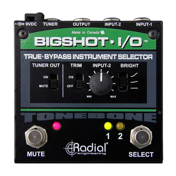 Pedal Switch 2 In - 1 Out Guitarra - Bajo Radial BIGSHOT I/O - GOmusic.cl