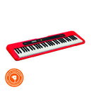 Teclado Casio CT-S200RDC2 Color Rojo - GOmusic.cl