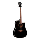 Guitarra Electroacústica Eko D100CE Color Negro - GOmusic.cl