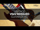Guitarra Eléctrica Vintage VS6MR DISTRESSED Color Cherry Red