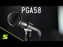 Micrófono Vocal Shure PGA 58-XLR con Cable XLR