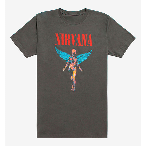 Polera Nirvana In Utero Gris con Licencia Oficial - GOmusic.cl