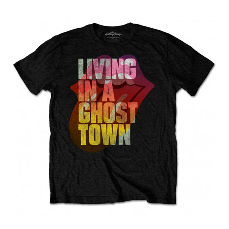 Polera Rolling Stones Ghost Town Negra con Licencia Oficial - GOmusic.cl