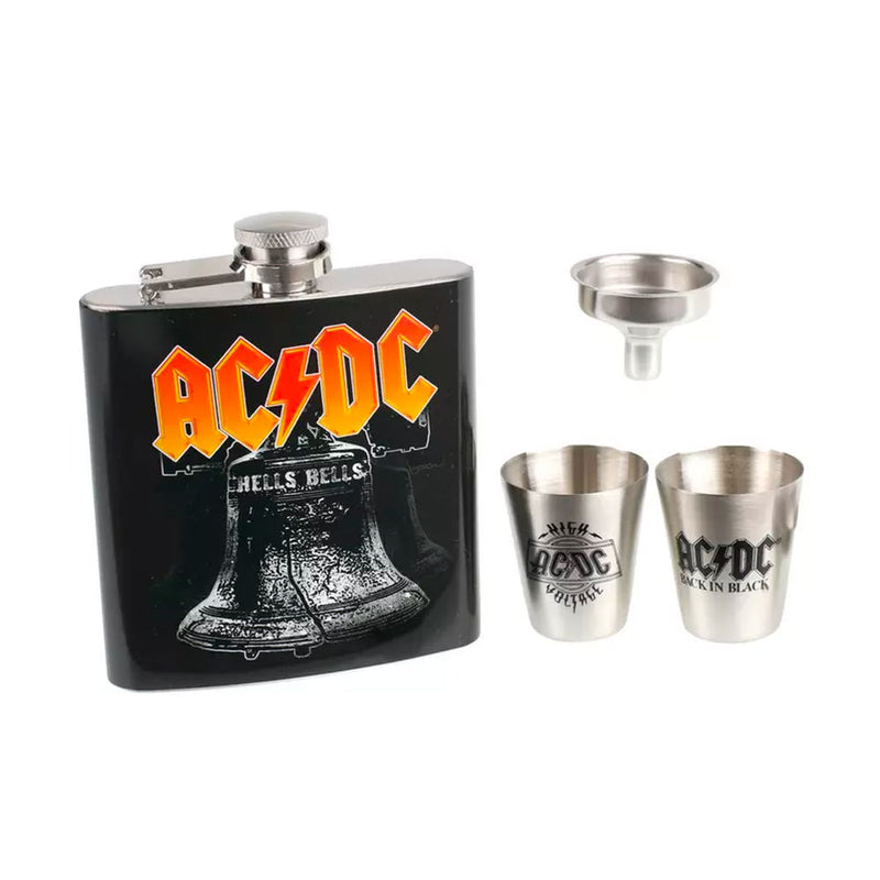 Set Petaca AC/DC con Vasos de Metal - GOmusic.cl
