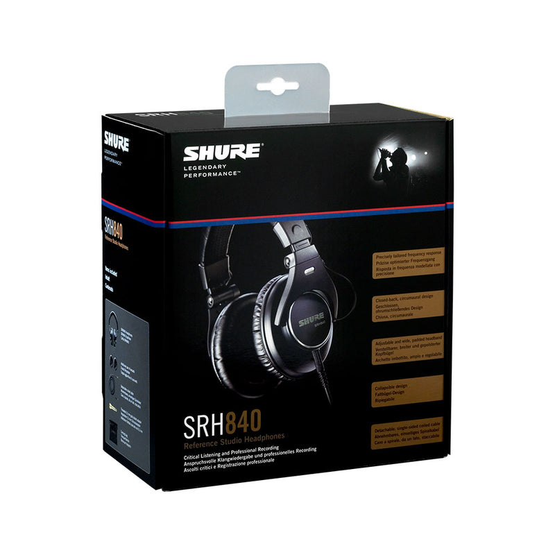 Audífonos Monitoreo Shure SRH 840 Diseño Cerrado - GOmusic.cl