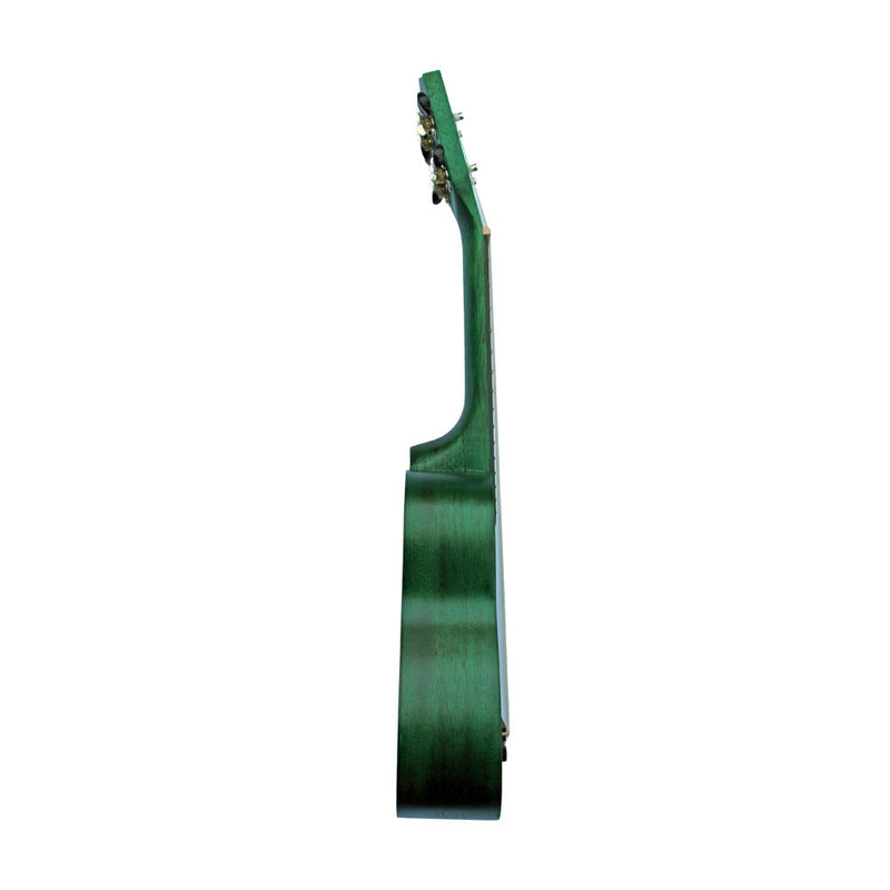 Ukelele Soprano Veston KUS 100 GR Color Verde Con Funda - GOmusic.cl
