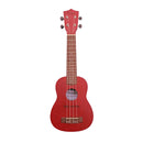 Ukelele Soprano Veston KUS 100 RD Color Rojo Con Funda - GOmusic.cl