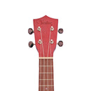 Ukelele Soprano Veston KUS 100 RD Color Rojo Con Funda - GOmusic.cl