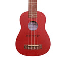 Ukelele Soprano Veston KUS 100 RD Color Rojo Con Funda - GOmusic.cl