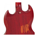 Guitarra Eléctrica Vintage VS6MR DISTRESSED Color Cherry Red - GOmusic.cl