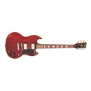 Guitarra Eléctrica Vintage VS6MR DISTRESSED Color Cherry Red - GOmusic.cl