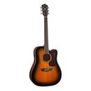 Guitarra Electroacústica Washburn D10SCETB Color Tobacco Burst - GOmusic.cl