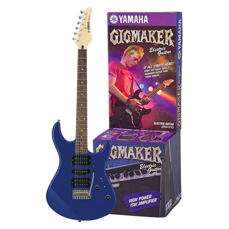 Pack Guitarra Eléctrica Yamaha GIGMAKER ERG121 GPII Color Metallic Blue - GOmusic.cl