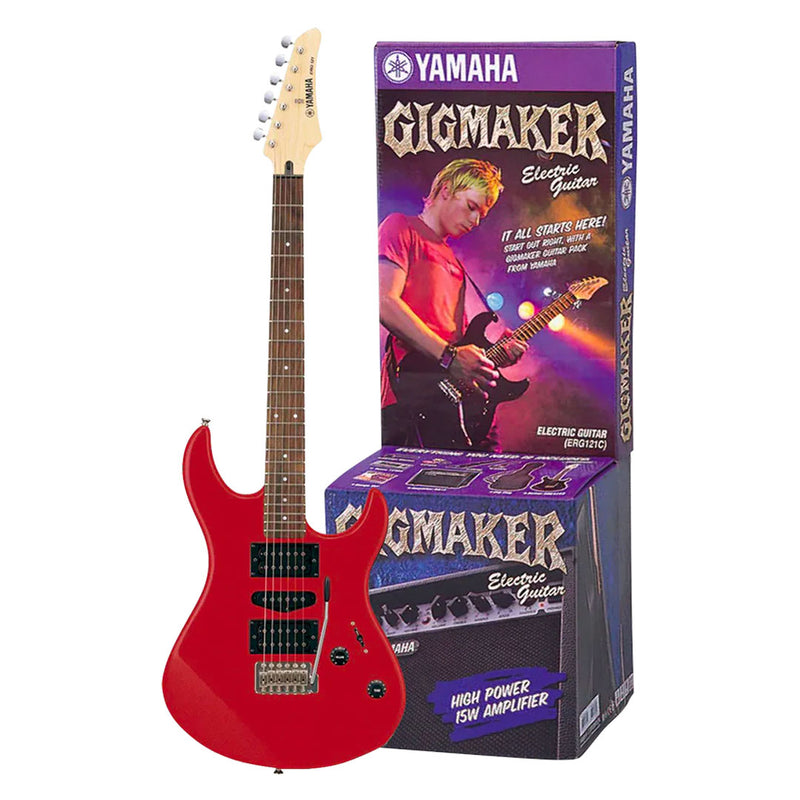 Pack Guitarra Eléctrica Yamaha GIGMAKER ERG121 GPII Color Metallic Red - GOmusic.cl